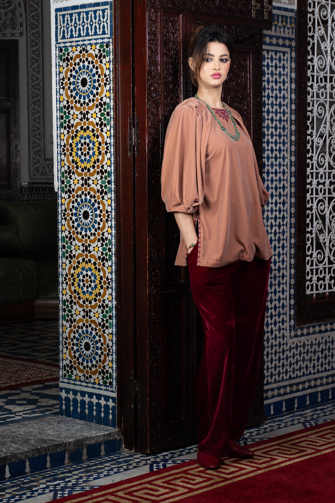 Ensemble Tunique & Pantalon en Velours