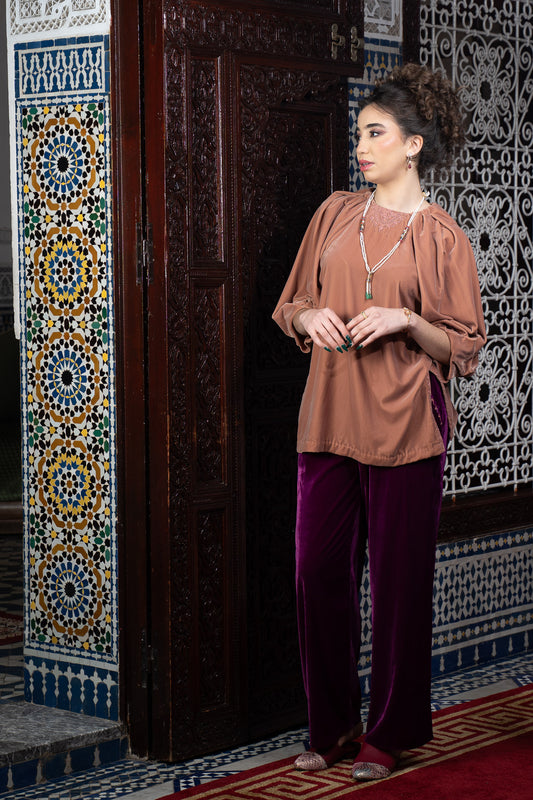 Ensemble Tunique & Pantalon en Velours