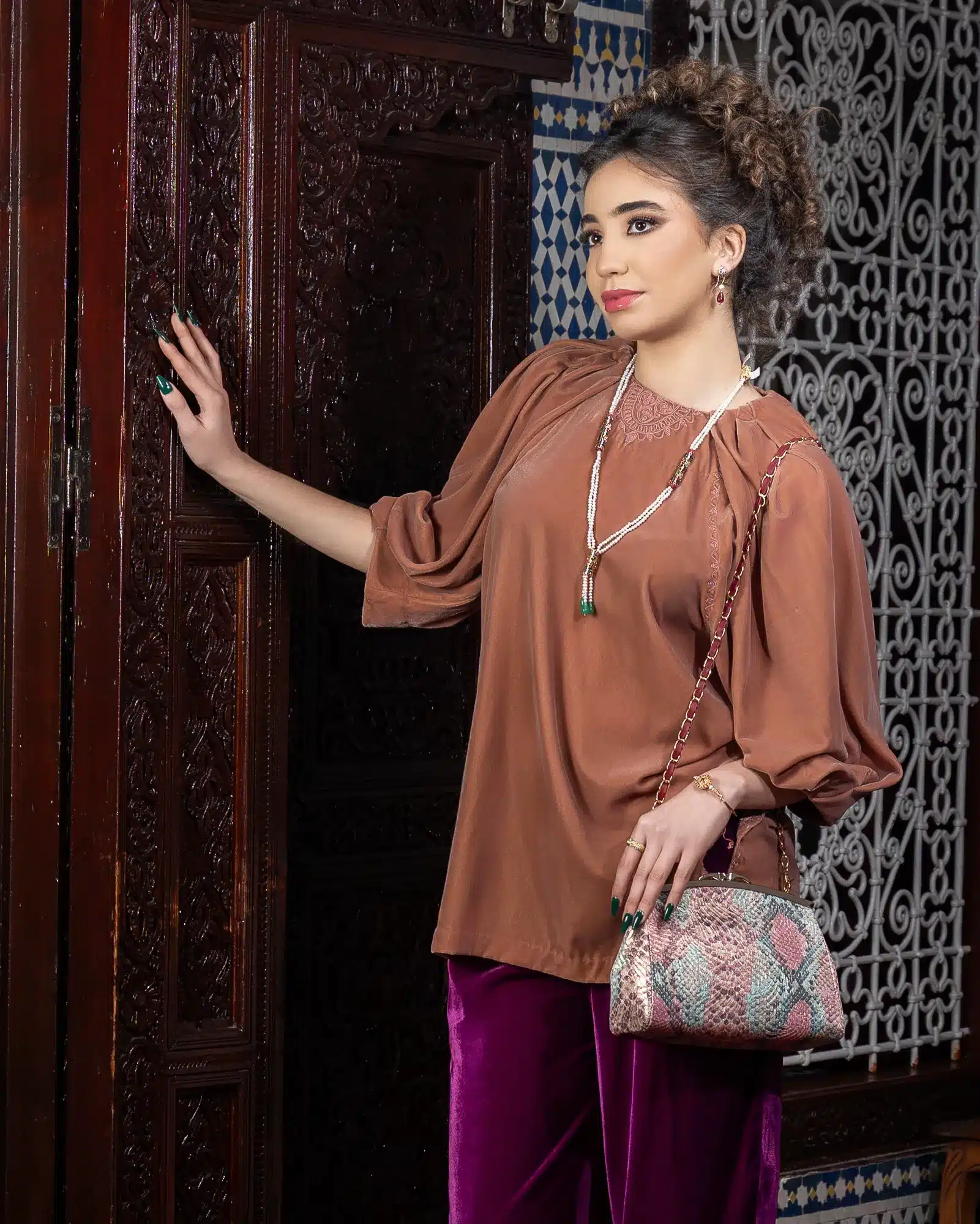 Ensemble Tunique & Pantalon en Velours – Image 2
